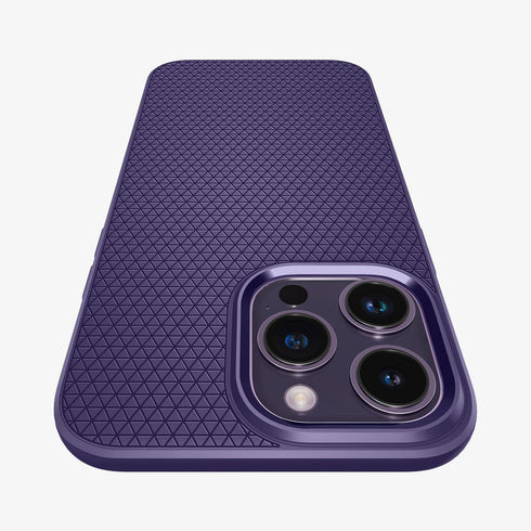 ACS04813 - iPhone 14 Pro Max Case Liquid Air in matte black showing the back